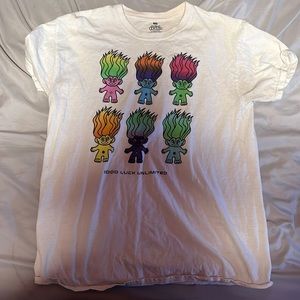 White trolls t-shirt